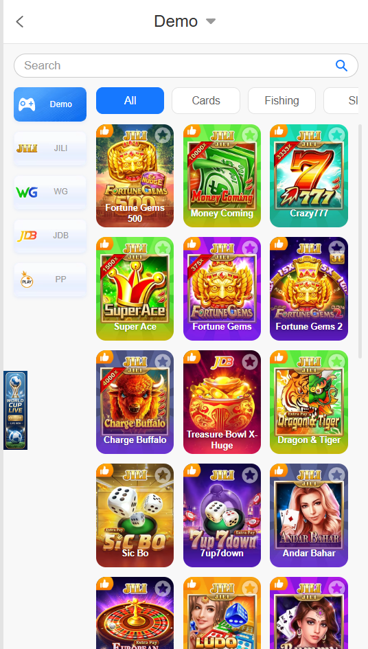 1jj app games library with categories